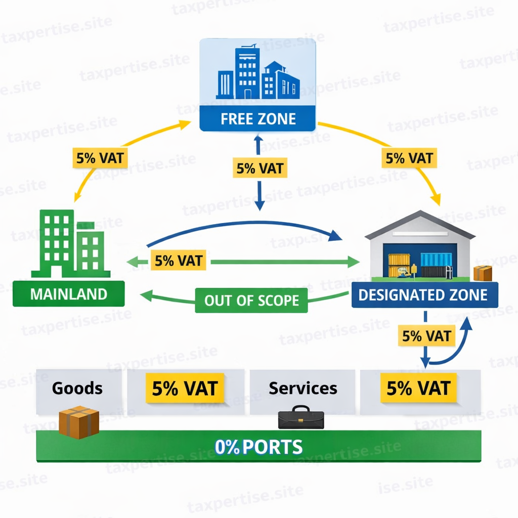 UAE Mainland vs Free Zone vs Designated Zone – Complete Tax Guide 