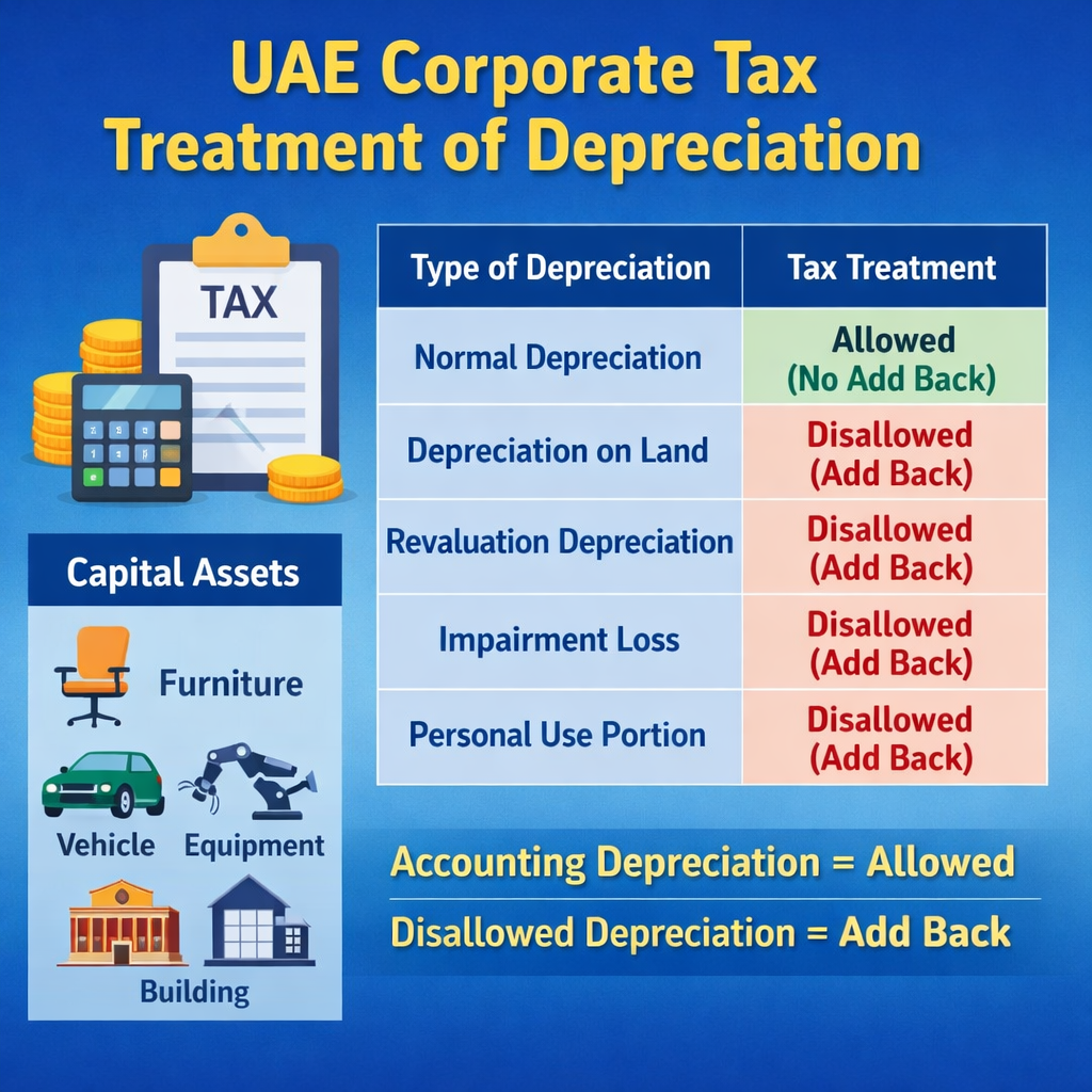 UAE Corporate Tax Treatment of Depreciation – Complete Guide