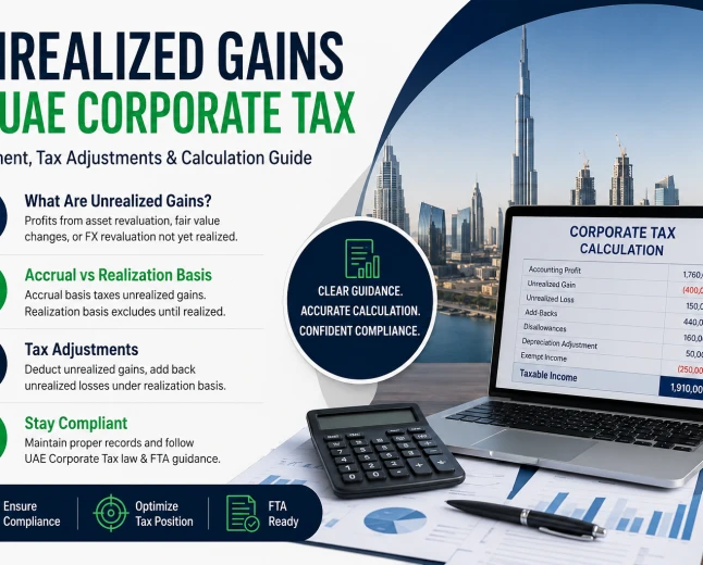 Unrealized Gains in UAE Corporate Tax: Full Technical Guide with Complete Tax Computation (2026)