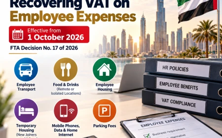 UAE VAT Update: New Rules on Recovering VAT on Employee Expenses from 1 October 2026